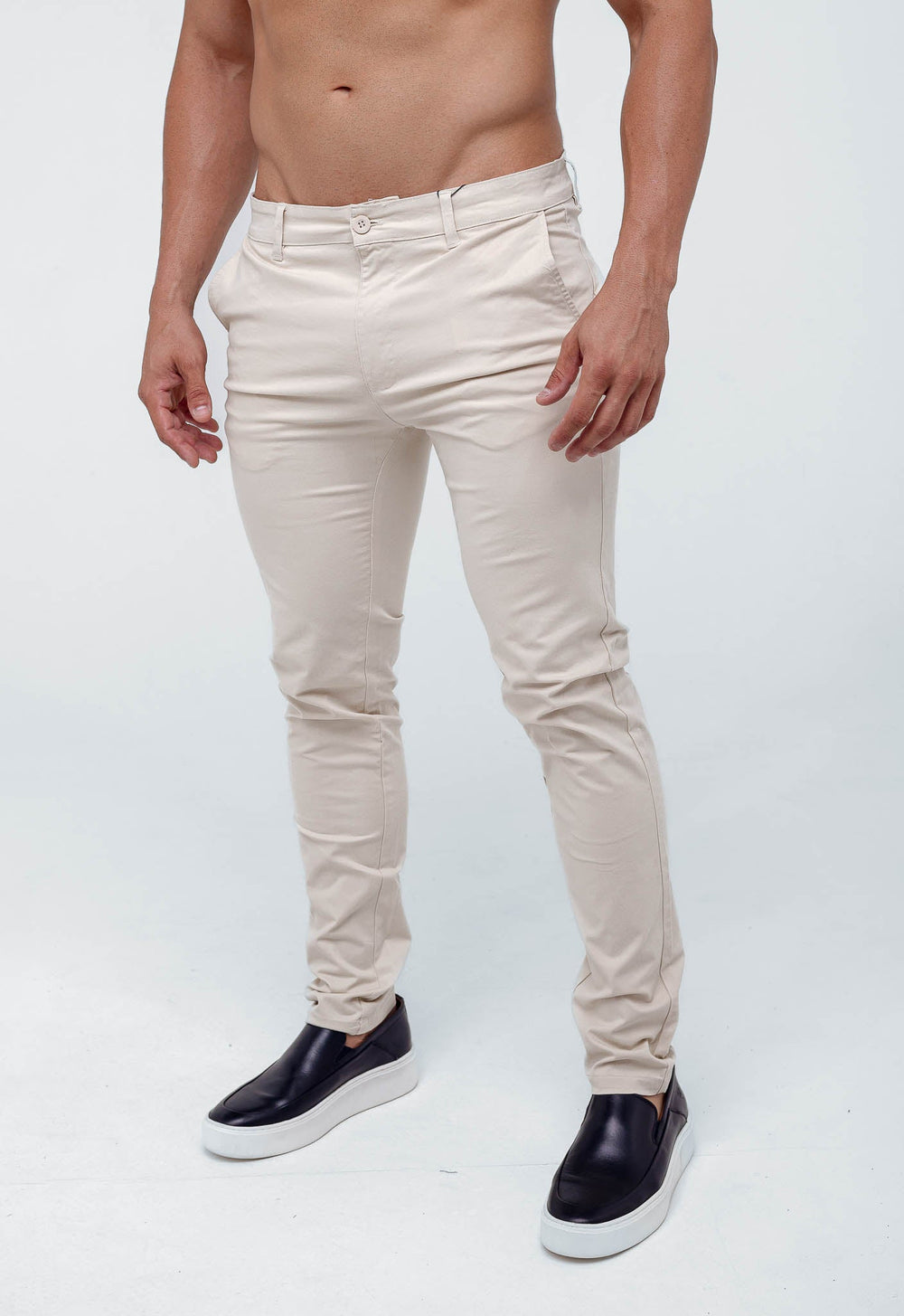 Calça Masculina Skinny Fit Scavo Sarja Bolso Faca - Henri Store