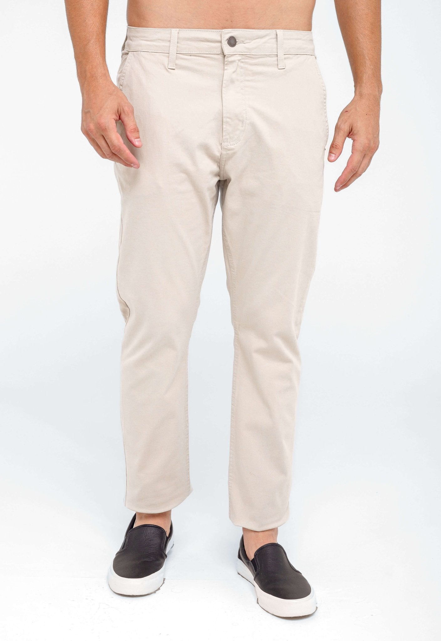 Calça Masculina Slim Fit John John London Sand Bege - Henri Store