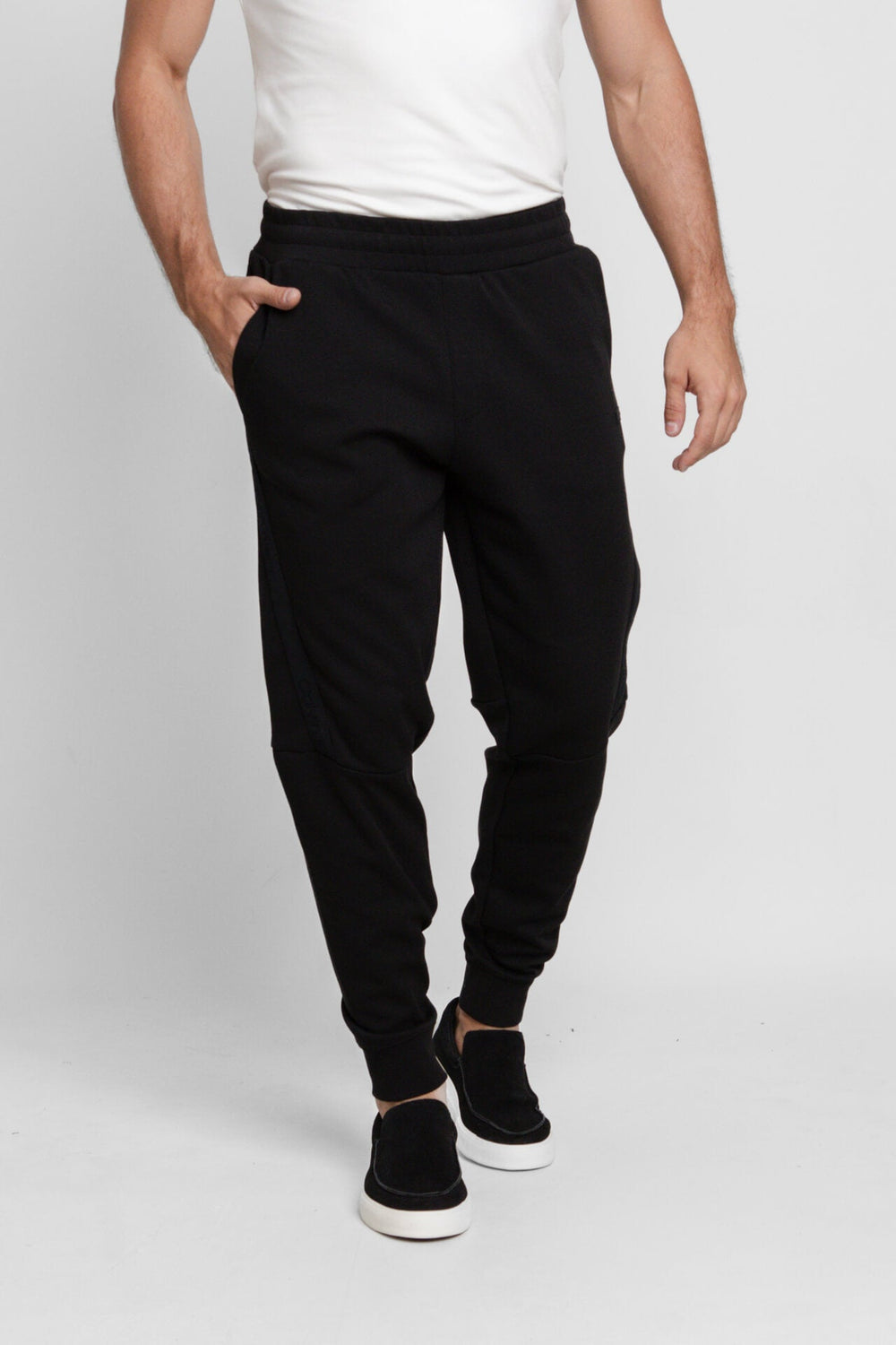 Calça Moletom Calvin Klein Comfort Logo Bolso Preto - Henri Store