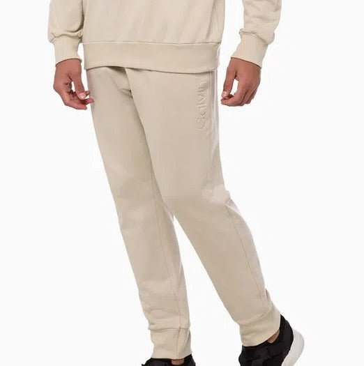 Calça Moletom Calvin Klein Logo Debossing Areia - Henri Store