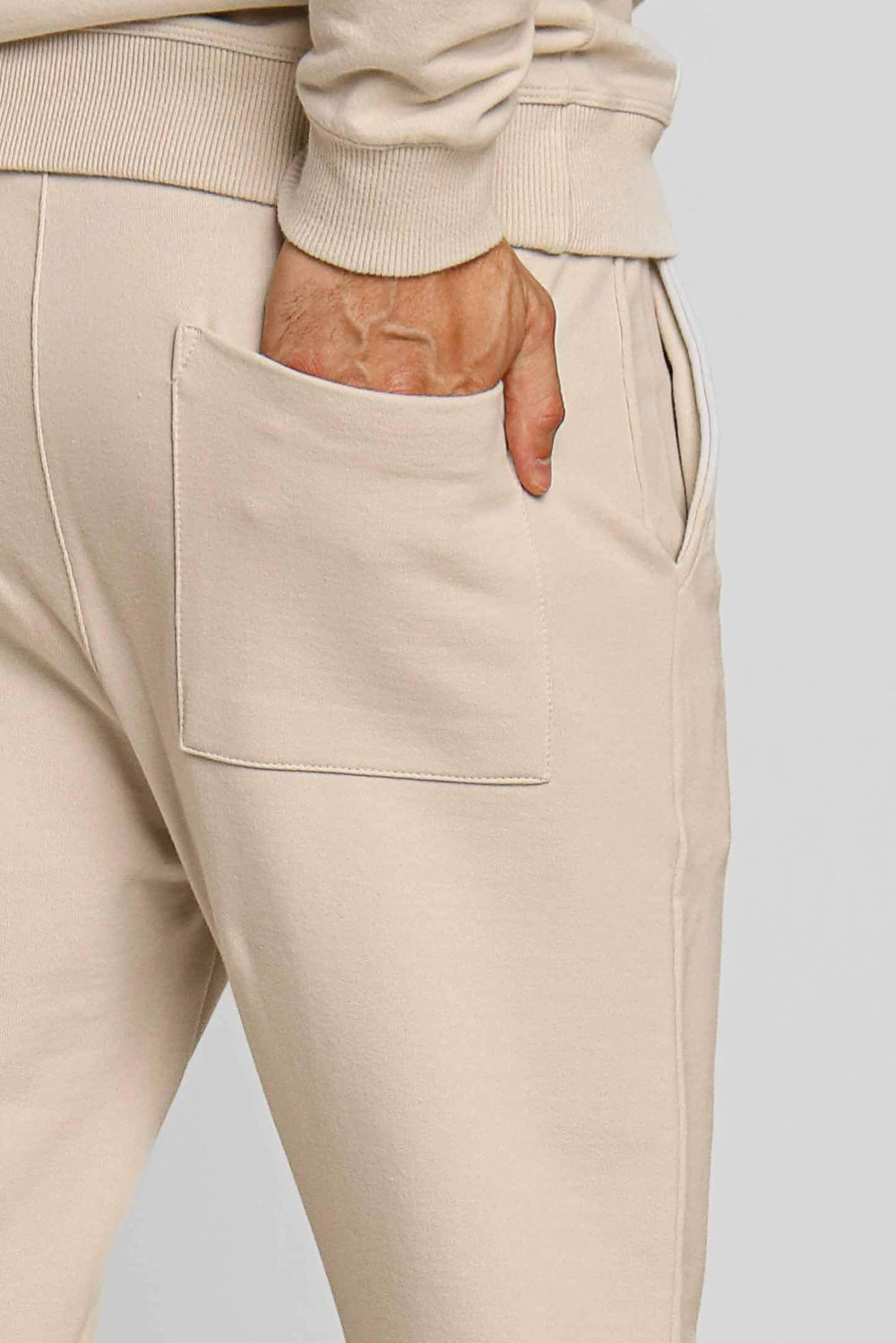 Calça Moletom Calvin Klein Logo Lateral Cáqui - Henri Store
