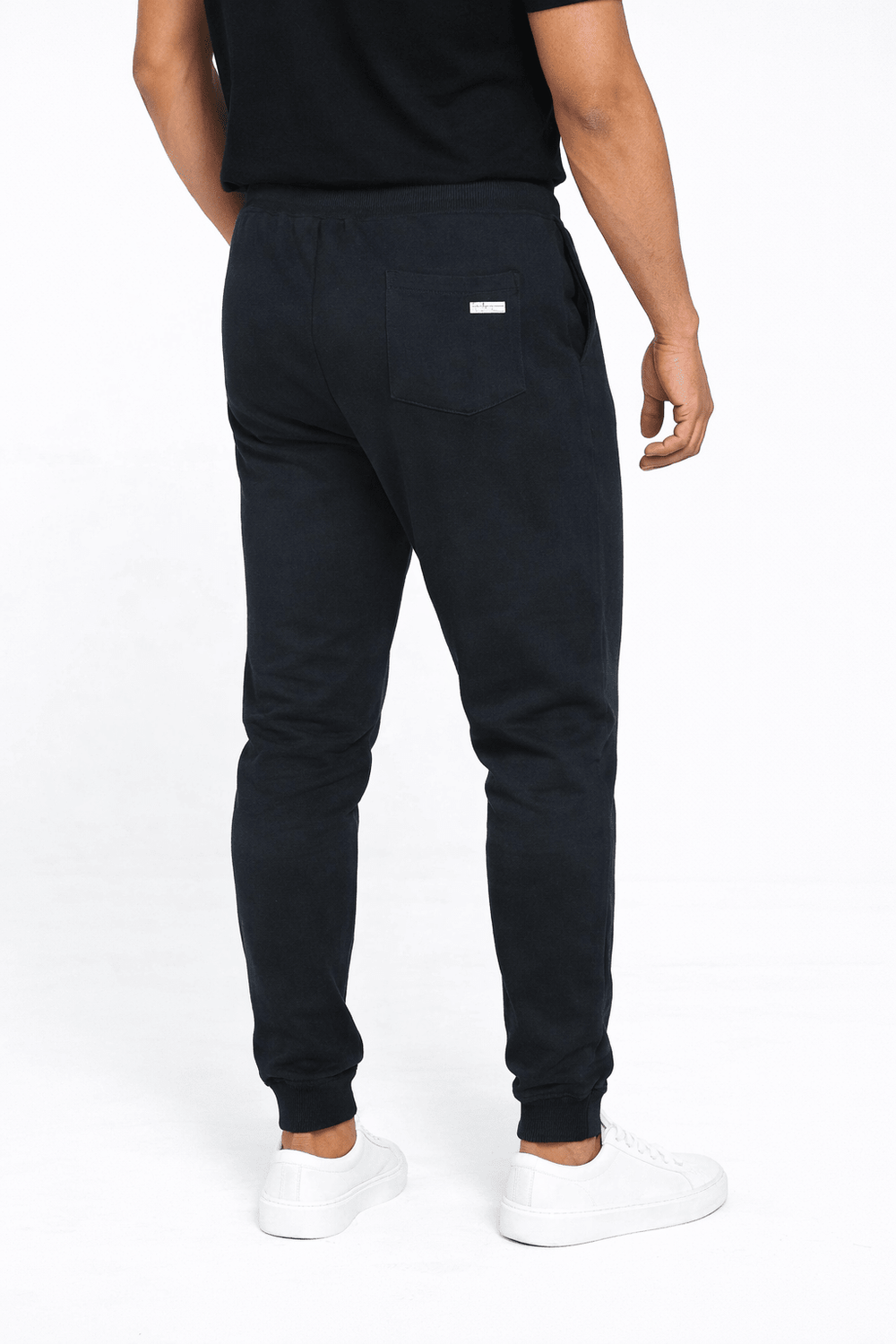 Calça Moletom Jogger Eleven C/ Ziper Preto - Henri Store