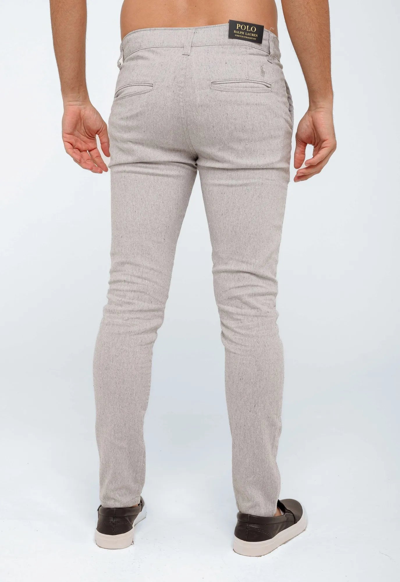 Calça RL Linho Straight Fit Cinza - Henri Store