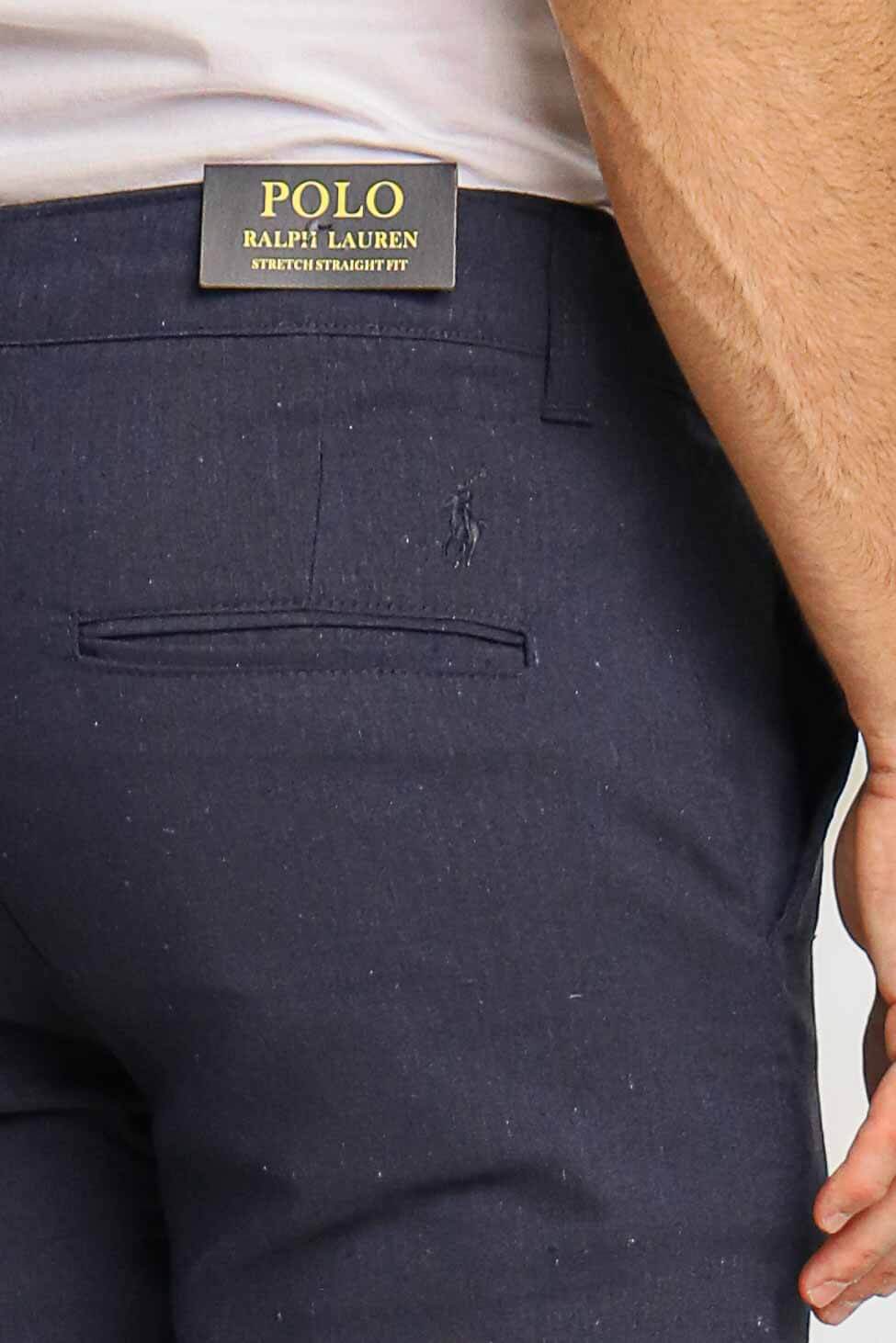 Calça RL Linho Straight Fit Marinho - Henri Store