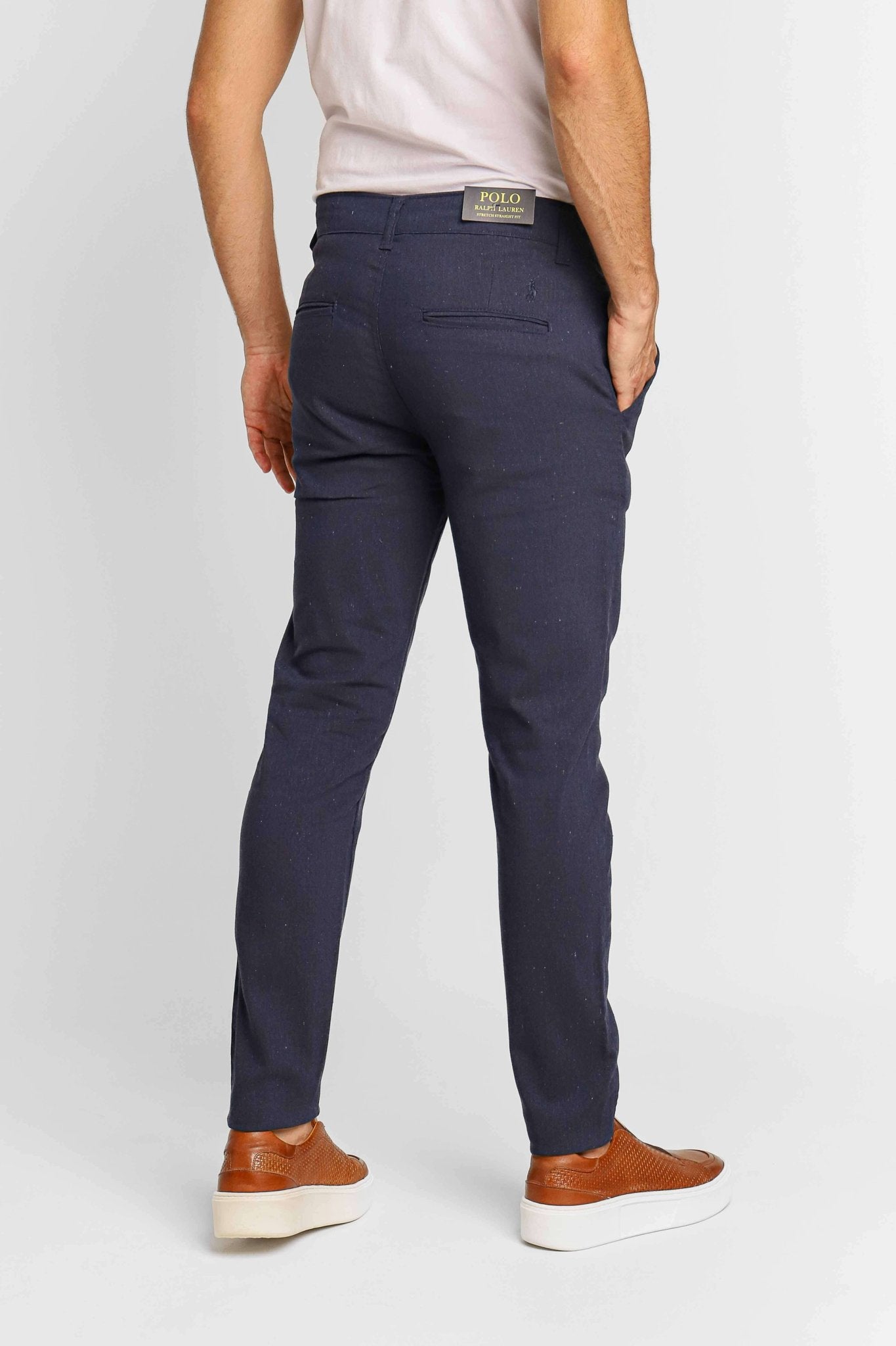 Calça RL Linho Straight Fit Marinho - Henri Store