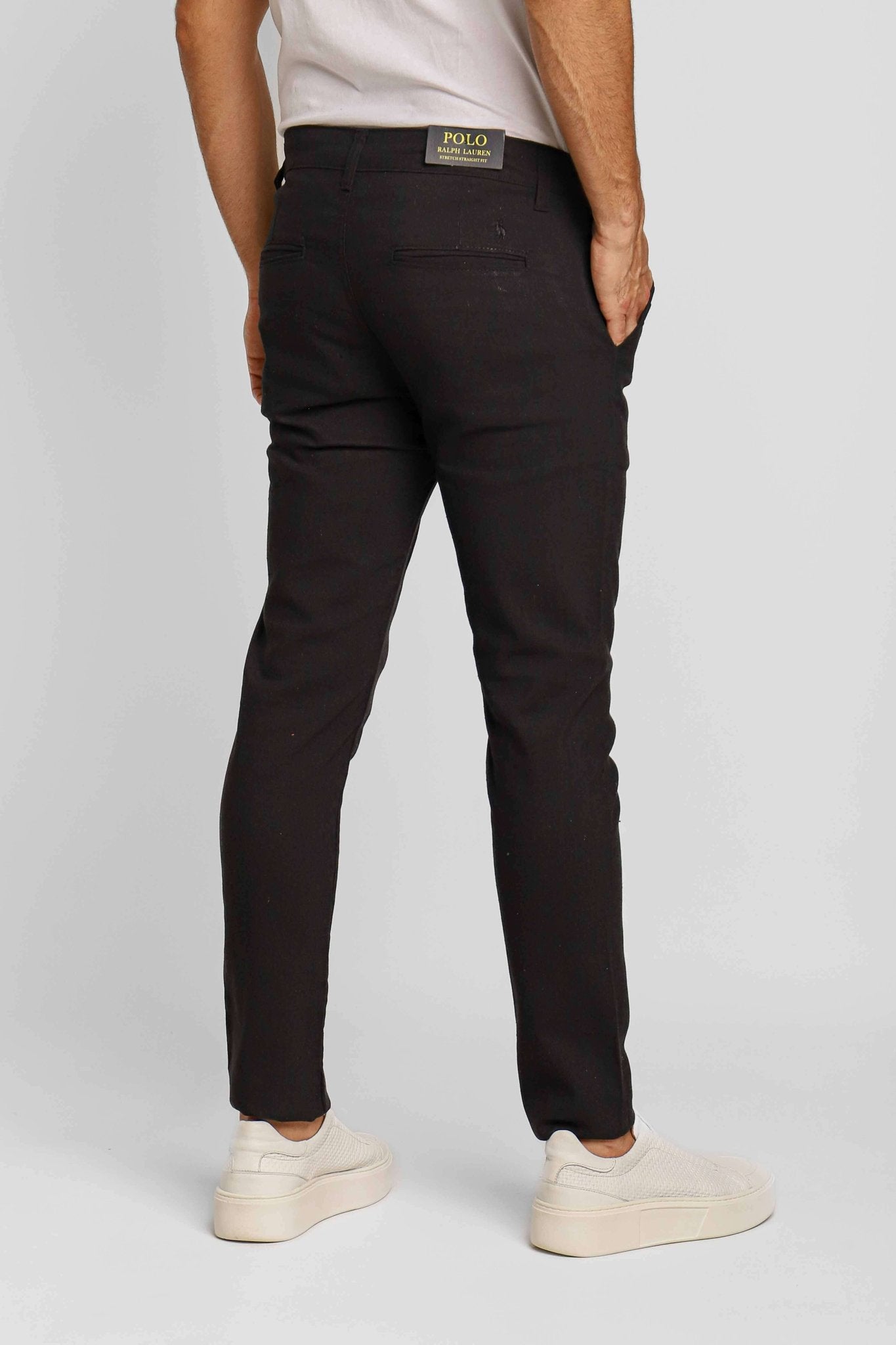 Calça RL Linho Straight Fit Preto - Henri Store
