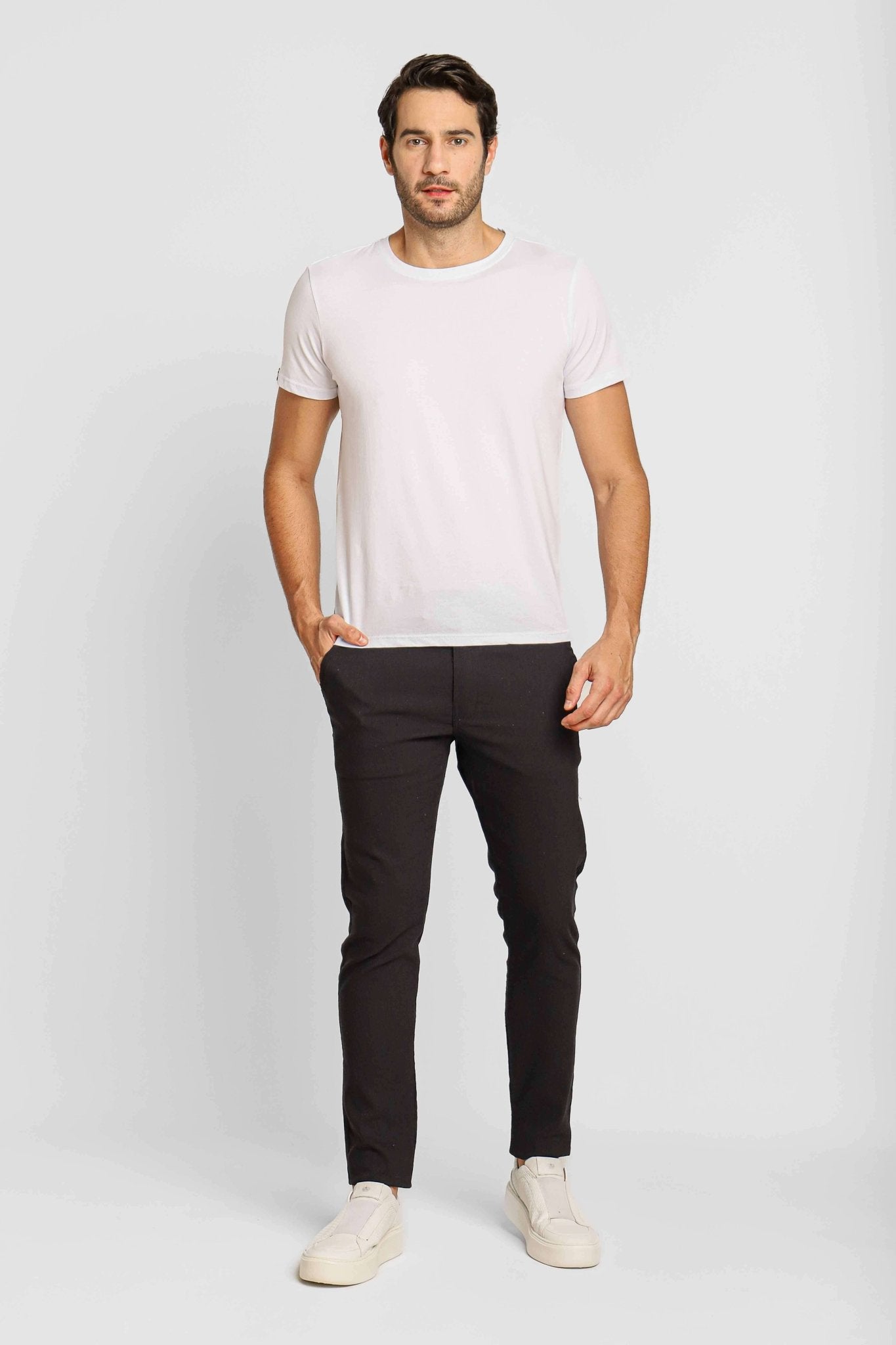 Calça RL Linho Straight Fit Preto - Henri Store