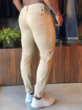 Calça RL Skinny Fit Sarja Bege Claro - Henri Store