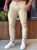 Calça RL Skinny Fit Sarja Bege Claro - Henri Store