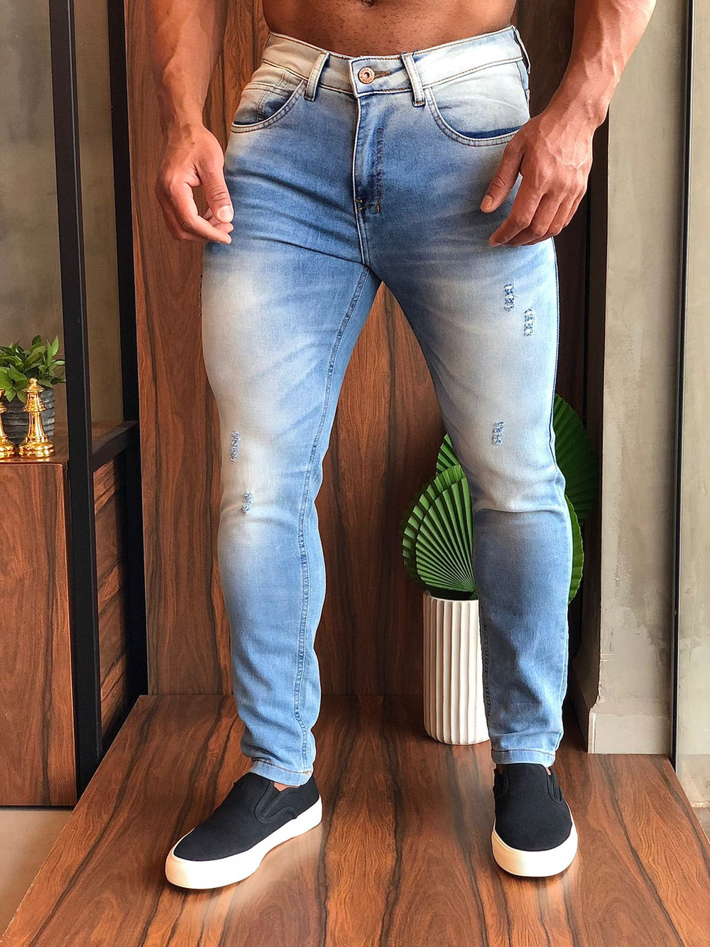 Calça Rock&Soda Masc Denim Indigo - Henri Store