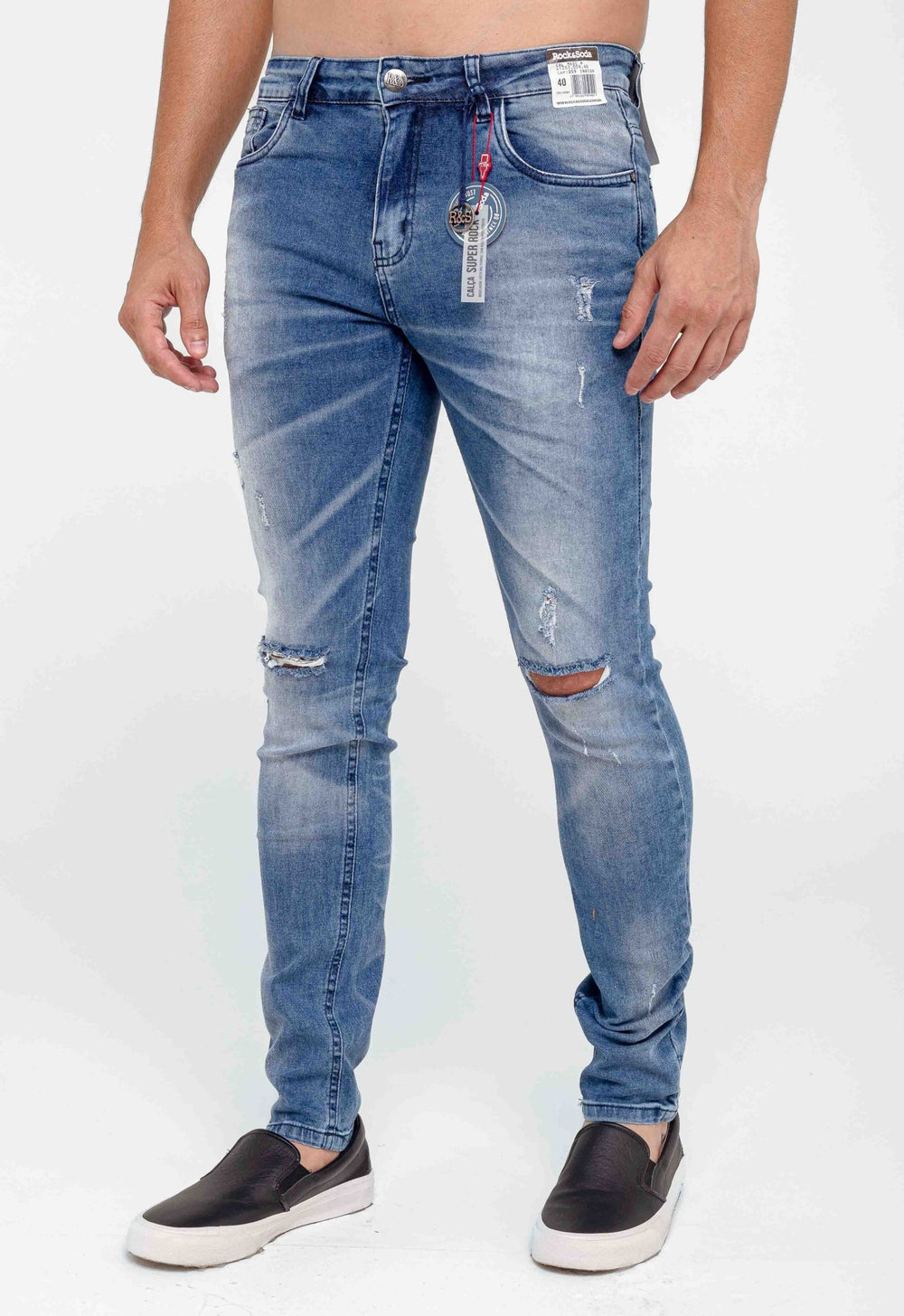 Calça Rock&soda Masc Super Rock Indigo - Henri Store