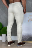 Calça Skinny Bege Claro Impermeável 25 - Henri Store