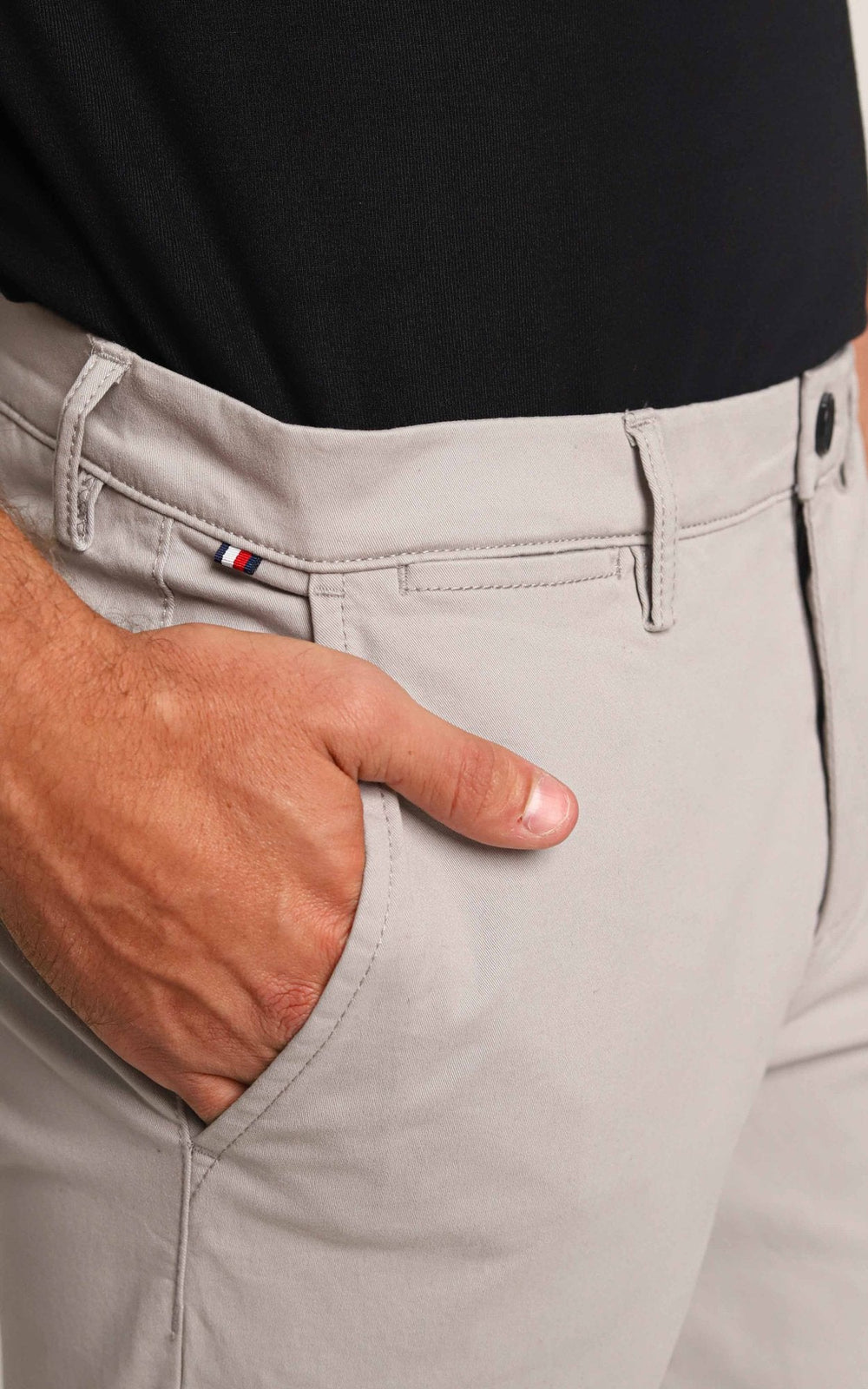Calça Tommy Hilfiger Chino Pant Regular Fit Cinza - Henri Store