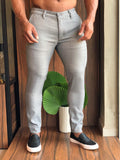Calça Zip Off Alfaiataria Xadrez Cinza Ref 00094 - Henri Store