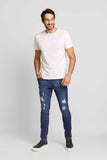 Calça Zip Off Jeans Skinny Destroyed 00498 - Henri Store