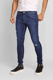 Calça Zip Off Jeans Super Skinny Destroyed 00435 - Henri Store