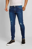 Calça Zip Off Jeans Super Skinny Destroyed C/ Puido 00411 - Henri Store