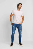 Calça Zip Off Jeans Super Skinny Sky Bleach 00360 - Henri Store