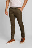 Calça Zip Off Skinny Alfaiataria Verde Militar 25468 - Henri Store