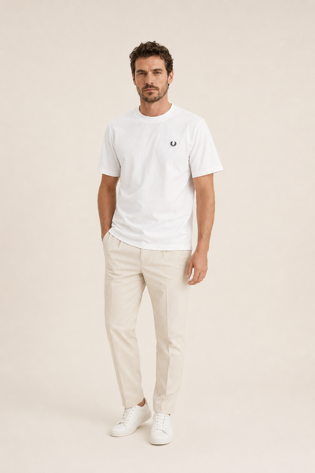 Camiseta Fred Perry Detalhe Costas