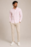 Camisa Calvin Klein Ml Regular Oxford Liso Rosa Claro - Henri Store