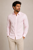 Camisa Calvin Klein Ml Regular Oxford Liso Rosa Claro - Henri Store