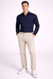 Camisa Calvin Klein Ml Slim Fit Cannes Básica Essential - Henri Store