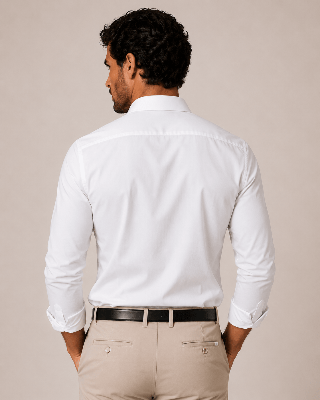 Camisa Calvin Klein ML Slim Fit Poliamida Ck Peito - Henri Store