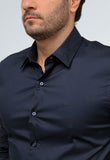 Camisa Calvin Klein ml Slim Fit Poliamida Marinho - Henri Store