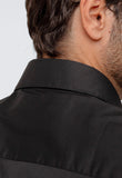 Camisa Calvin Klein ml Slim Fit Poliamida Preto - Henri Store