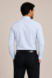 Camisa Calvin Klein ml Slim Fit Tricoline Azul Claro - Henri Store