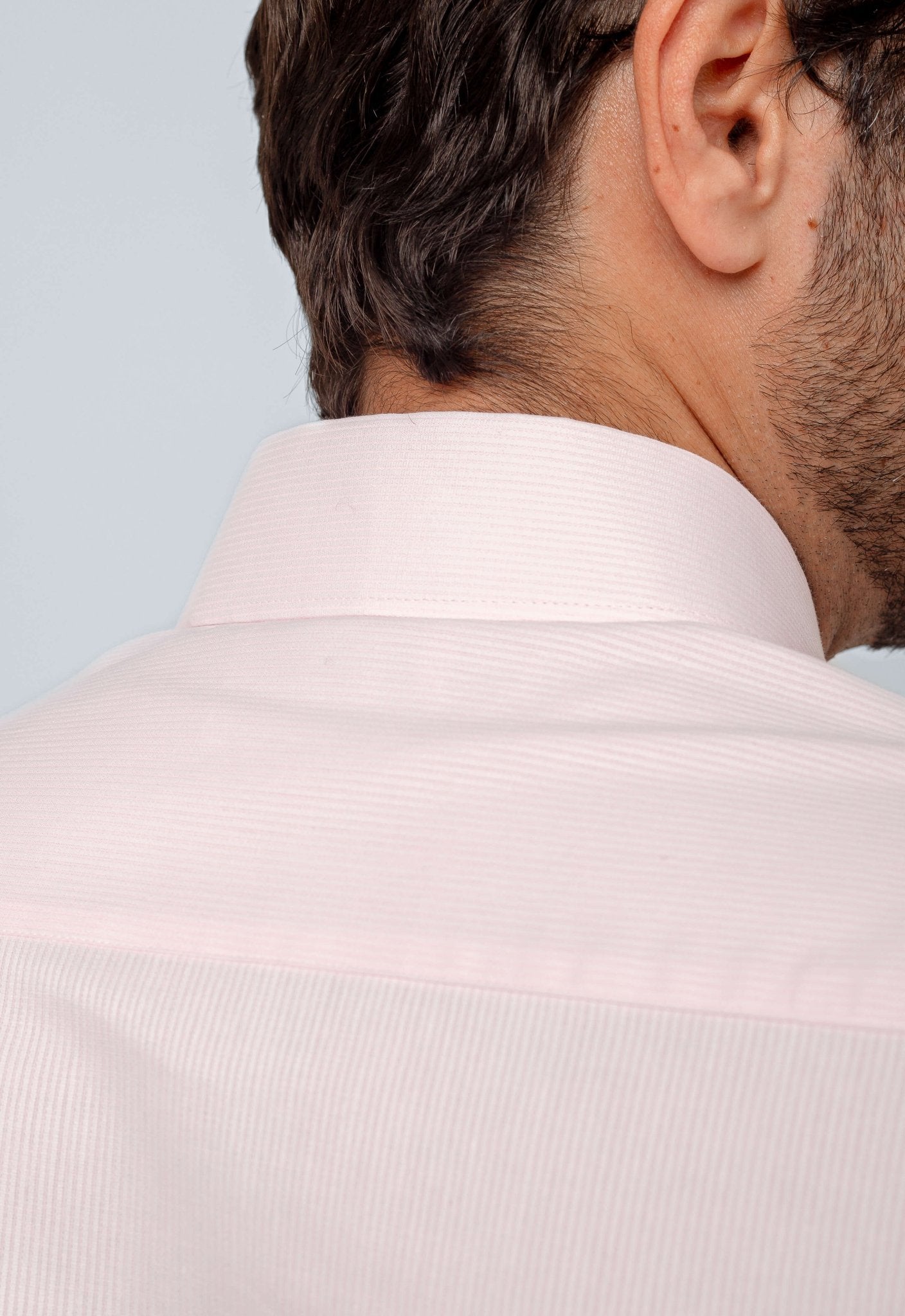 Camisa Calvin Klein Ml Slim Maquineta Rosa Claro - Henri Store