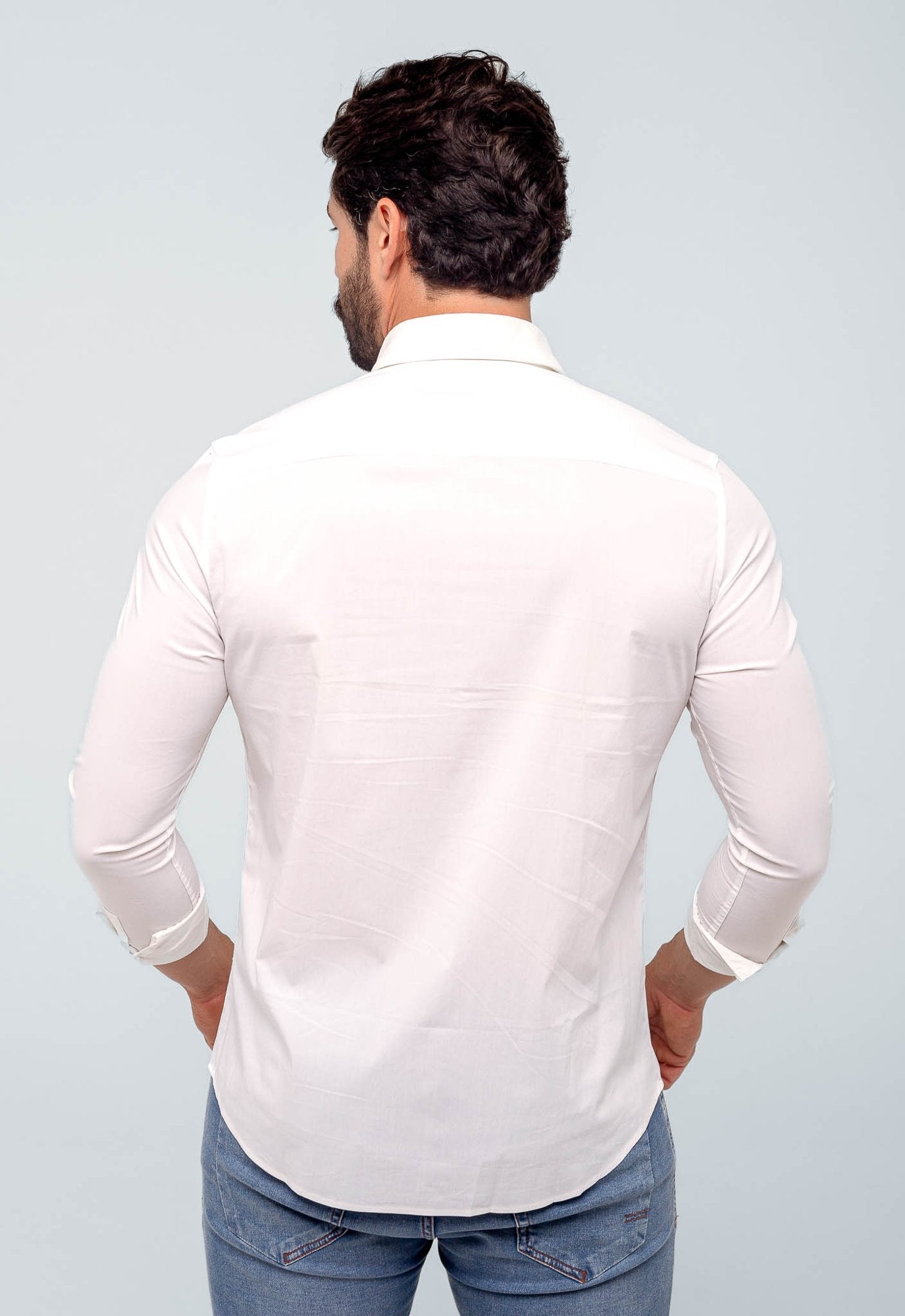 Camisa Calvin Klein Slim Cannes Basica Essential Branco - Henri Store