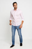 Camisa Calvin Klein Slim Cannes Basica Essential Rosa Claro - Henri Store