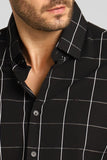 Camisa Calvin Klein Xadrez Slim Fit Preta Ml - Henri Store