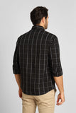 Camisa Calvin Klein Xadrez Slim Fit Preta Ml - Henri Store
