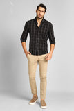 Camisa Calvin Klein Xadrez Slim Fit Preta Ml - Henri Store