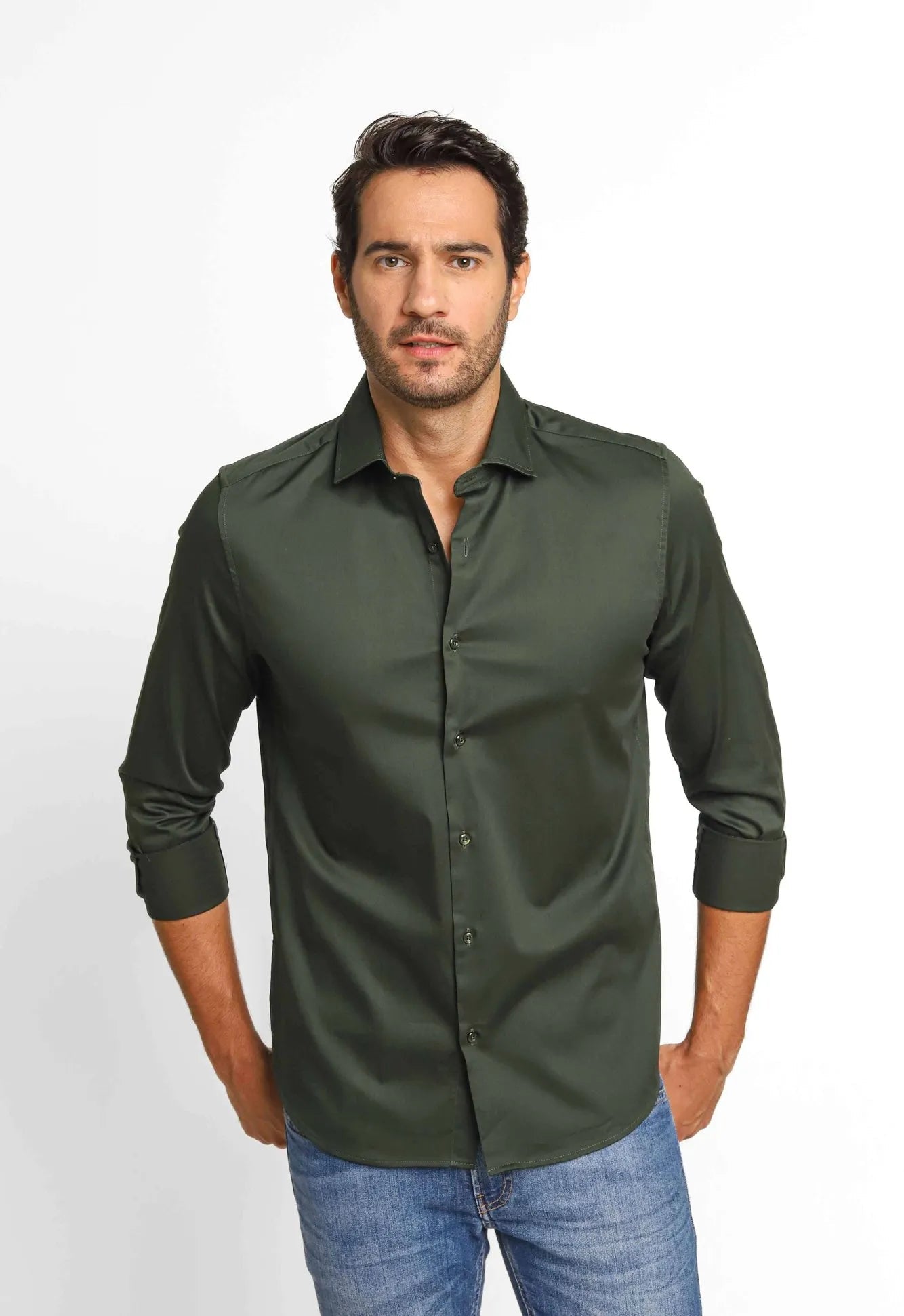Camisa Dom Henrico Acetinada com Elastano Ml - Henri Store