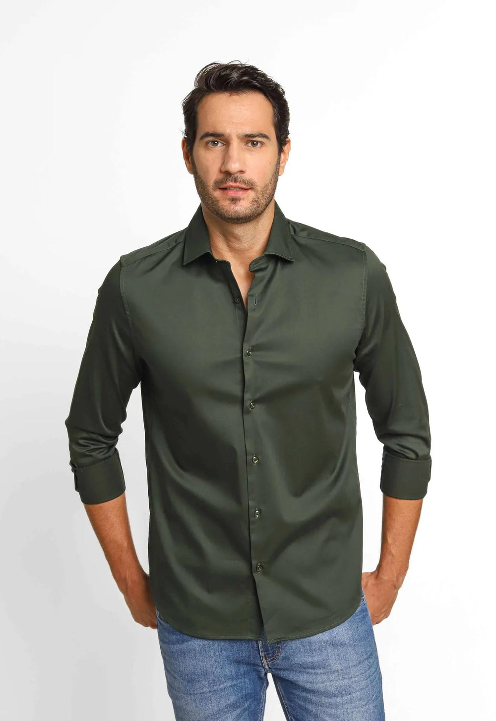 Camisa Dom Henrico Acetinada com Elastano Ml - Henri Store