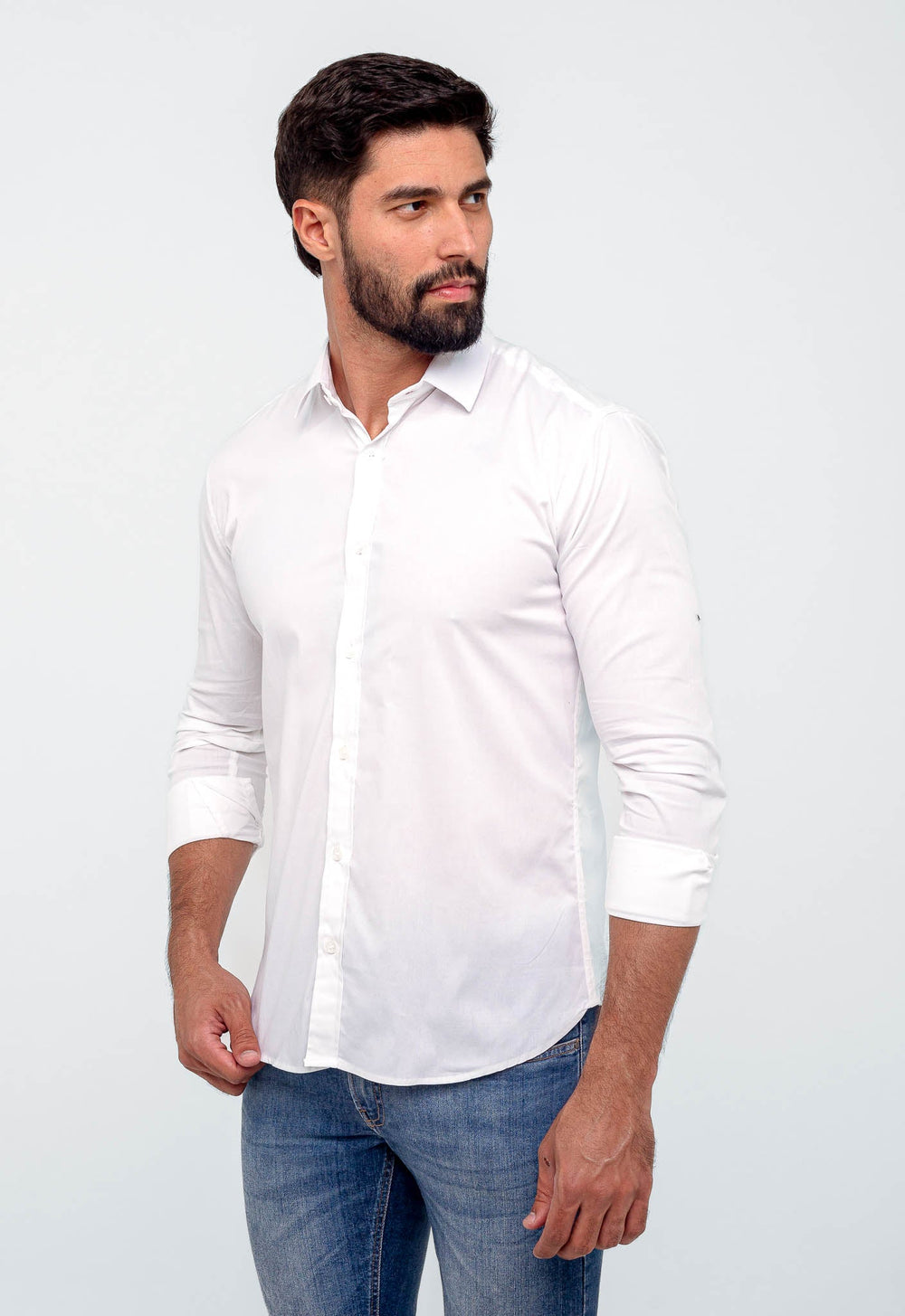 Camisa Dom Henrico Basica Ml Branca - Henri Store