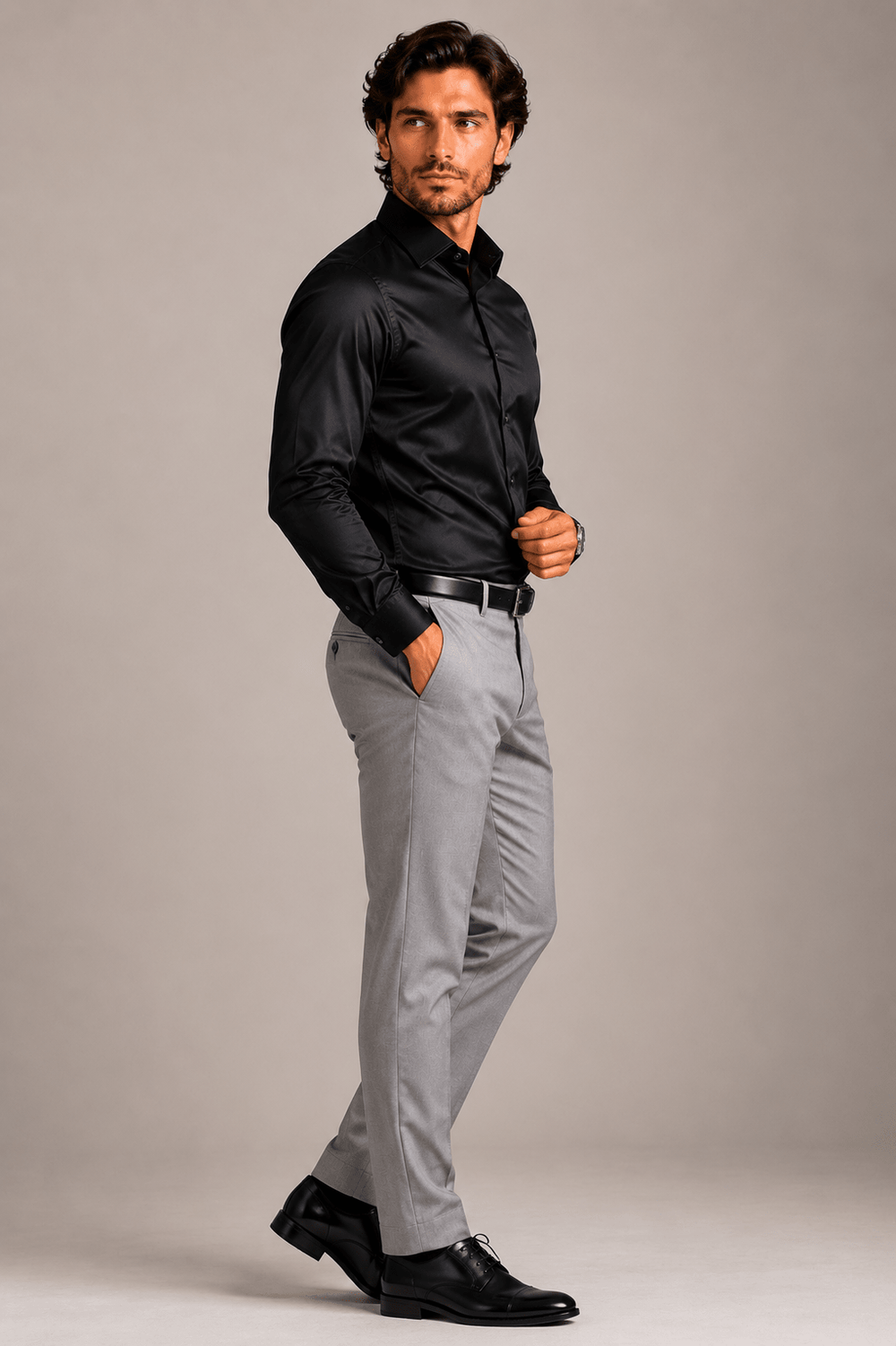 Camisa Dom Henrico Gola Francesa em Algodão Egípcio ML - Henri Store