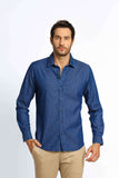Camisa Dom Henrico Jeans Ml Slim Fit - Henri Store