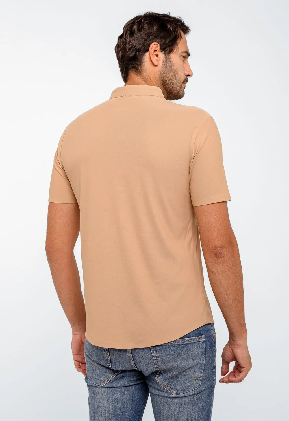 Camisa Dom Henrico Manga Curta Poliamida - Henri Store