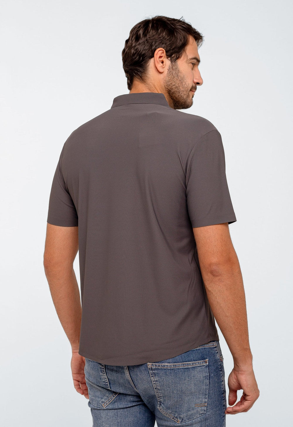 Camisa Dom Henrico Manga Curta Poliamida - Henri Store