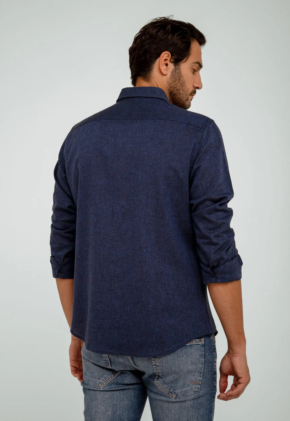 Camisa Dom Henrico Manga Longa Regular Linho - Henri Store
