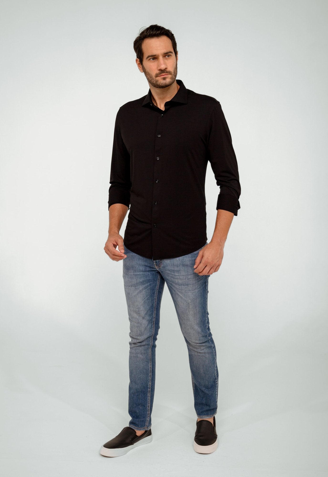 Camisa Dom Henrico Manga Longa Regular Poliéster - Henri Store