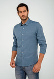 Camisa Dom Henrico Manga Longa Slim Fit Linho - Henri Store