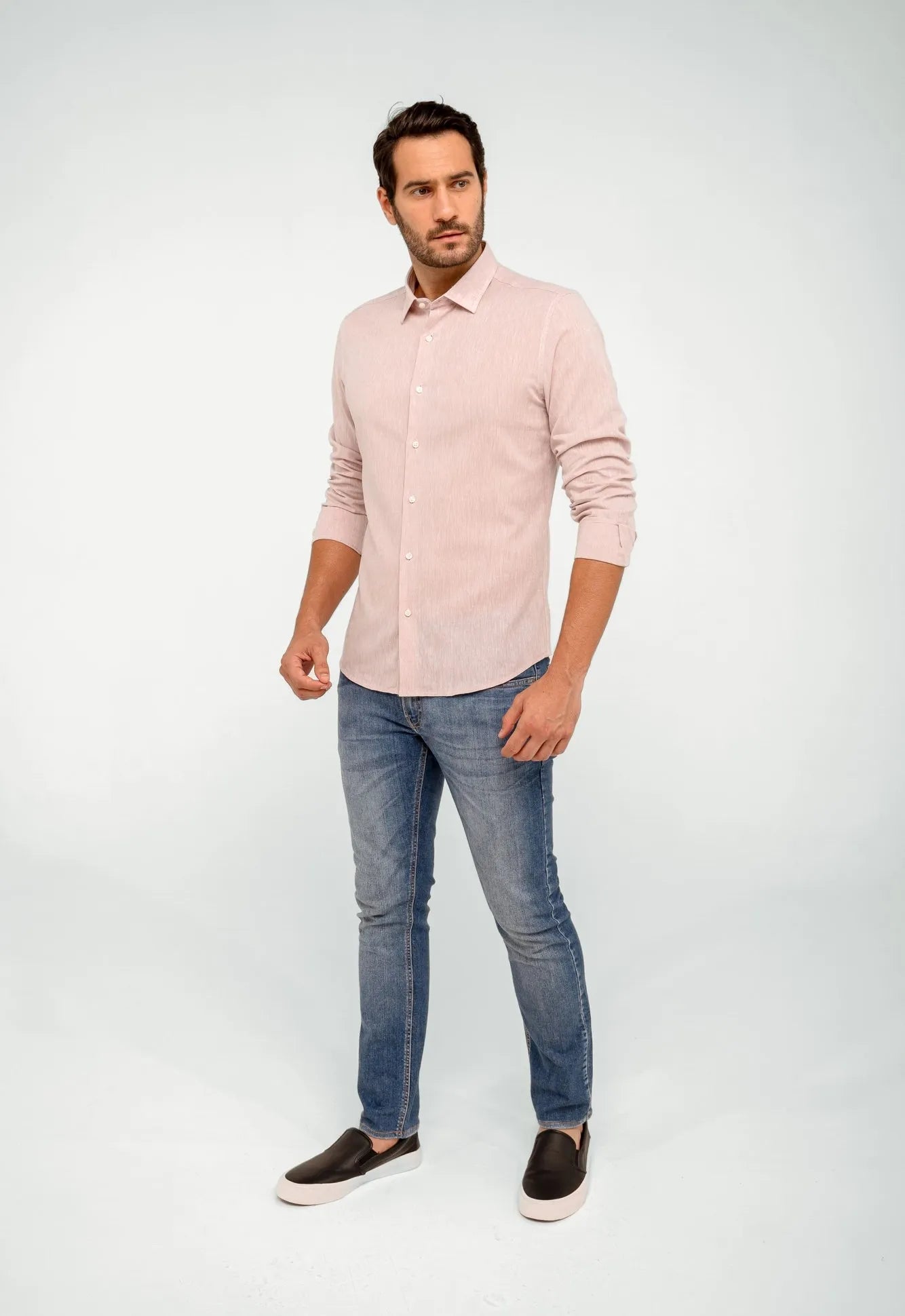 Camisa Dom Henrico Manga Longa Slim Fit Linho - Henri Store