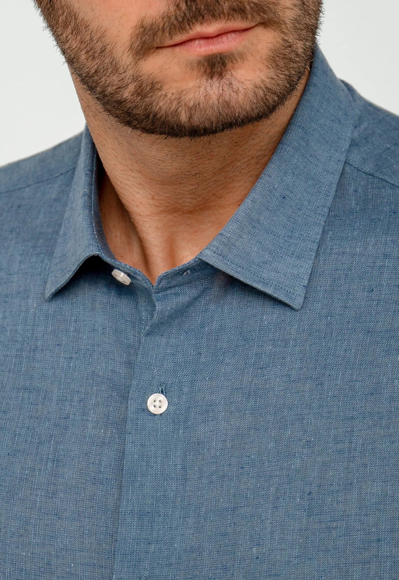 Camisa Dom Henrico Manga Longa Slim Fit Linho - Henri Store