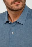 Camisa Dom Henrico Manga Longa Slim Fit Linho - Henri Store